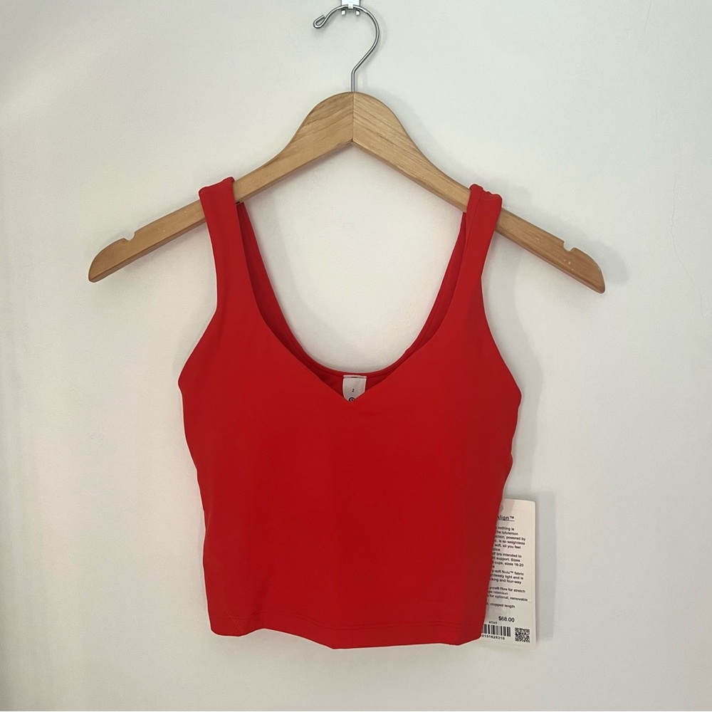 lululemon align tank in hot heat size 2